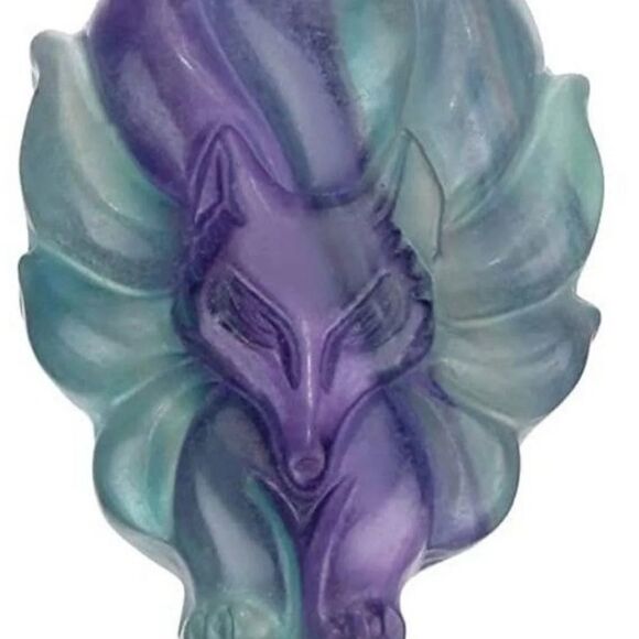 LUCK&BEAUTY ATTRACTION Natural FOX fluorite necklace - Picture 1 of 3